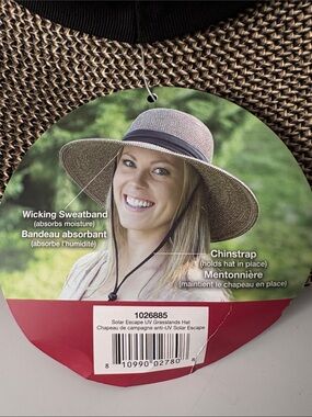 SOLAR ESCAPE|| 4” Wide Brim Straw Sun Hat